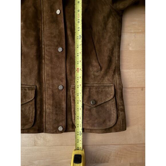Ralph Lauren Collection Purple Label Shearling Suede Leather Brown Western 4 - Picture 7 of 9